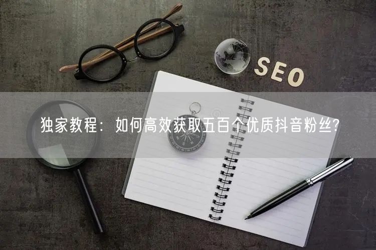 独家教程：如何高效获取五百个优质抖音粉丝?